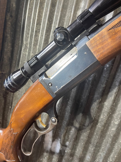 avage Model 99F Lever Action Rifle – .308 Winchester – Redfield 4x Scope