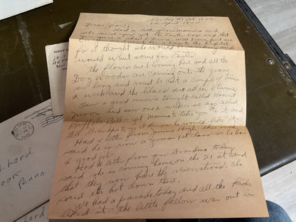 WWII Letters Home from Same author (Daddy) to daughter (Jean)