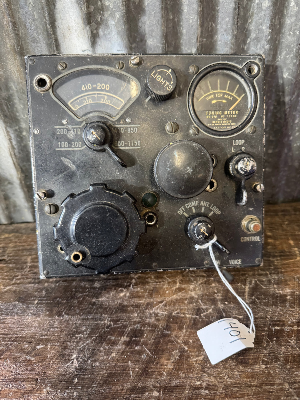 WWII U.S. Military C-4/ARN-7 Aircraft Radio Compass Control Unit