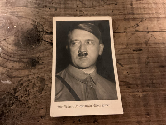 Original WWII German “Der Fuhrer” Propaganda Postcard-Reichskanzler Adolf Hitler
