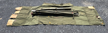 U.S. Military AN/TPX-1 Radar Antenna System Mast Kit w/ Canvas Roll