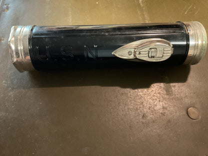 VINTAGE US Navy Flashlight Bridgeport Metal Goods co.