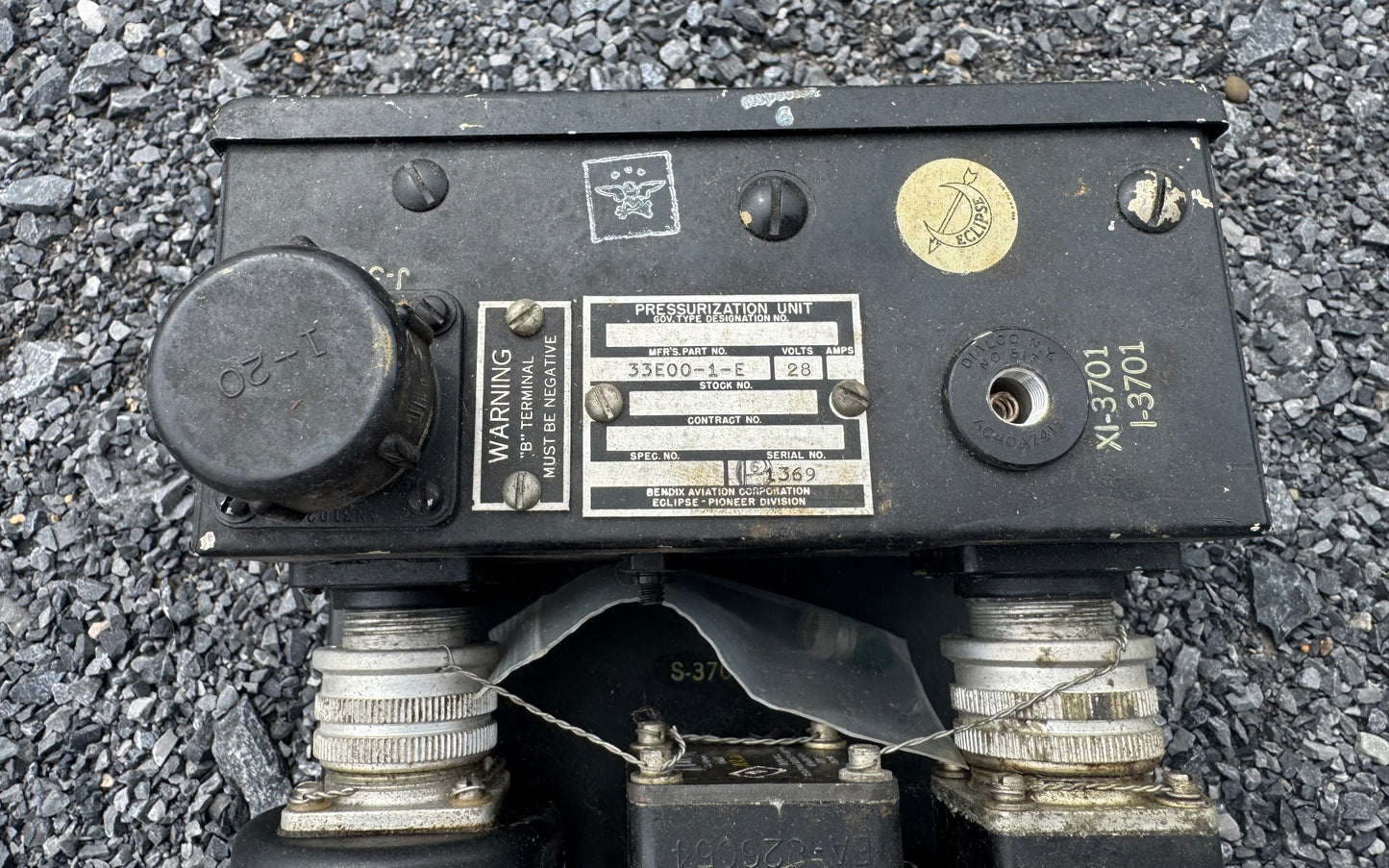Bendix HD-58/APS-20A Aircraft Radar Pressurization / Vacuum Pump Unit