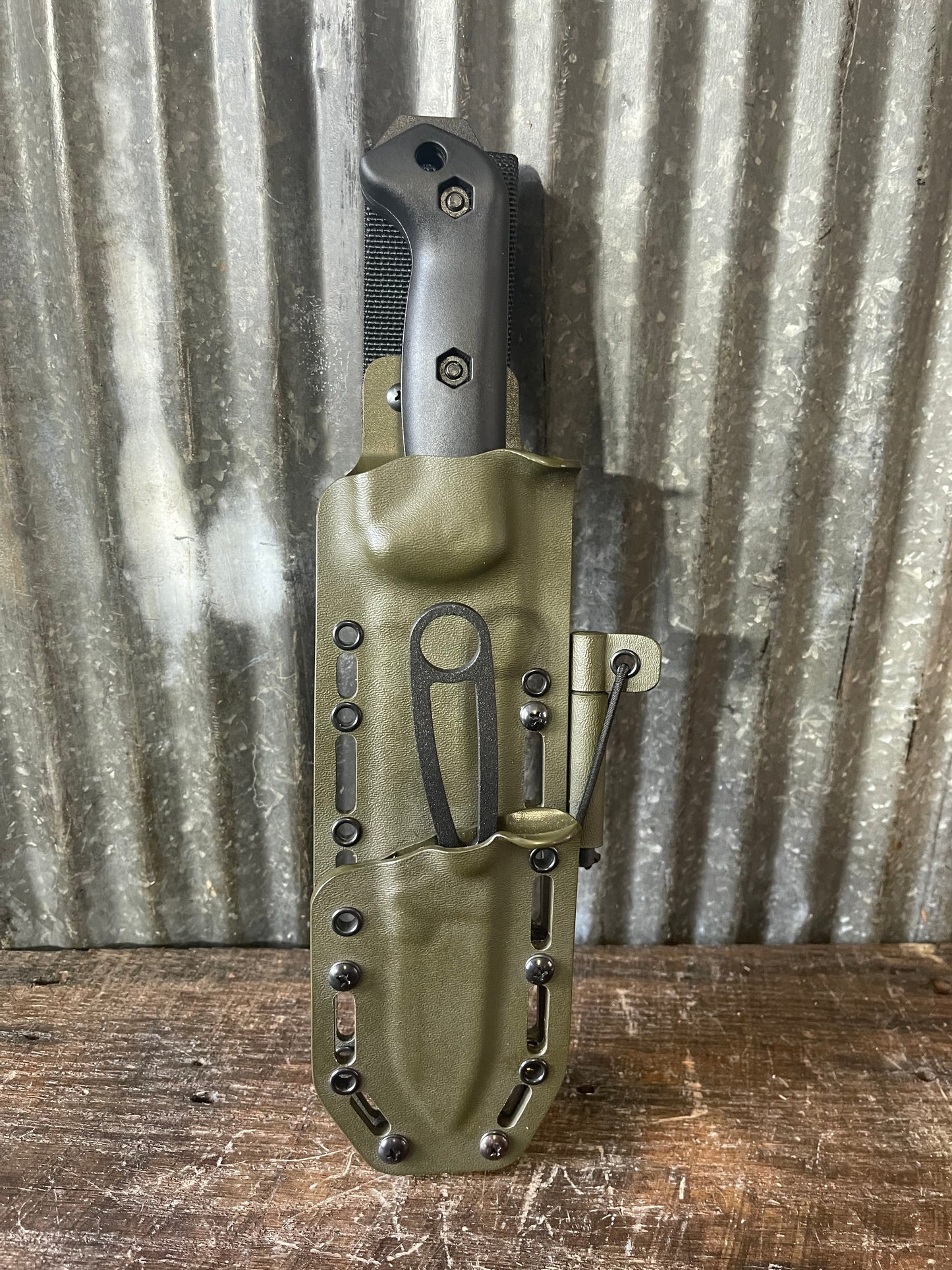 KA-BAR Becker BK7 Combat Utility & BK14 Eskabar Knife Package — Boxes, Sheaths, Paperwork & Custom Kydex Sheath