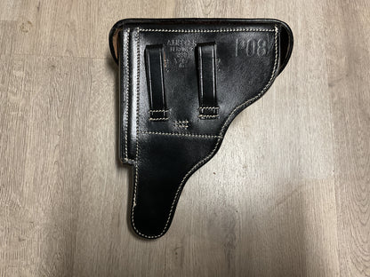 German WWII Walther P38 Style Leather Holster A. Fischer Berlin 1939 Reproduction