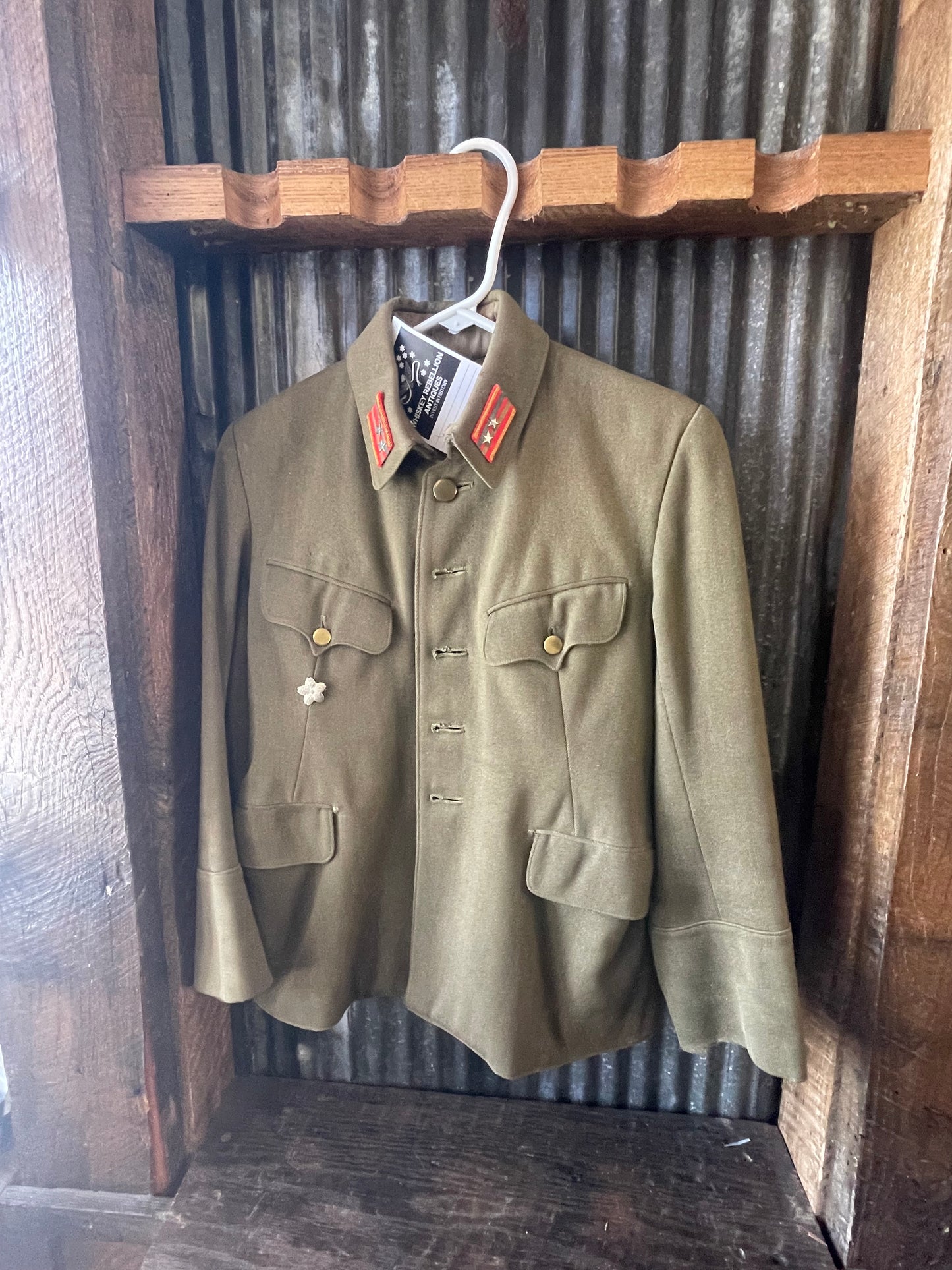 Imperial Japanese Army Type 98 Officer Tunic – Lieutenant Colonel Rank – Named – Police Academy Instructor Badge
