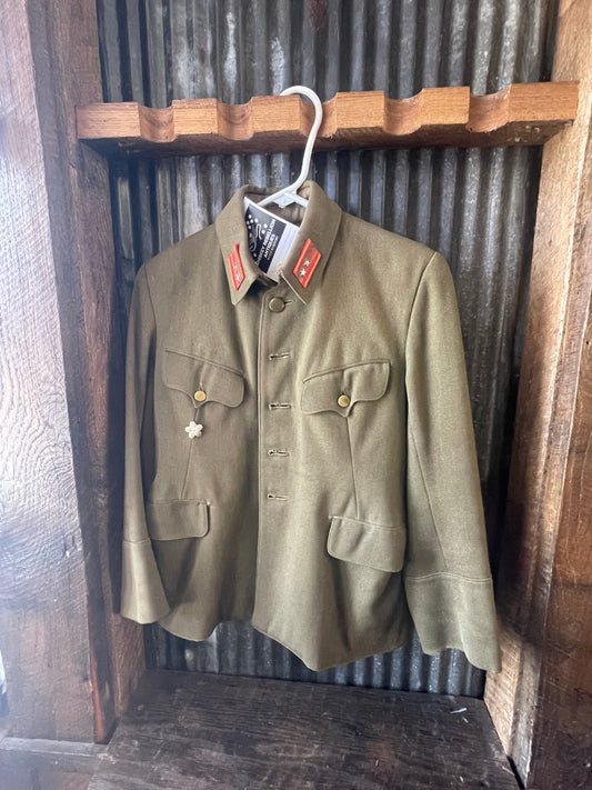 Imperial Japanese Army Type 98 Officer Tunic – Lieutenant Colonel Rank – Named – Police Academy Instructor Badge