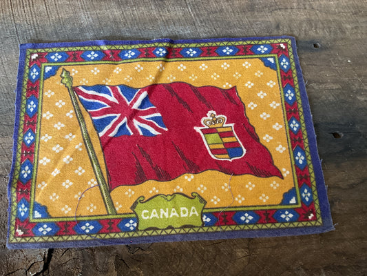 WWI Tobacco Felt Flag (approx 9x6)