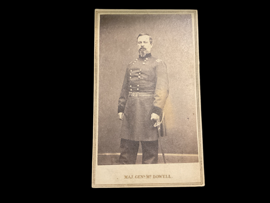 Major General McDowell CDV (Carte de Viste) standing
