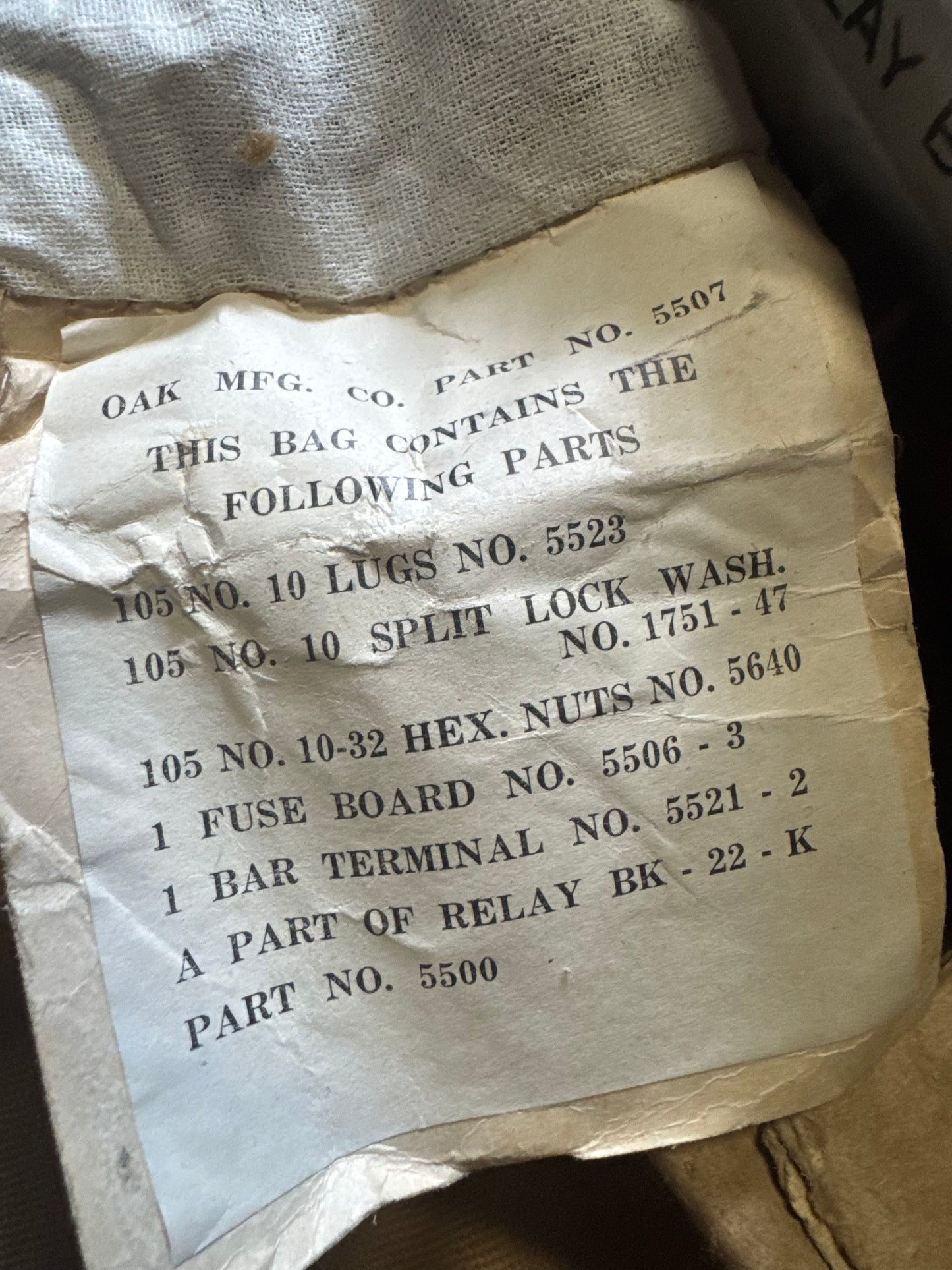 WWII BK-22K Relay Assembly – New Old Stock with Original Packaging