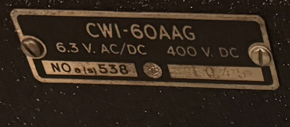 Military CWI-60AAG / CWI-20163 Electronics Test Indicator Set w/ Wooden Case
