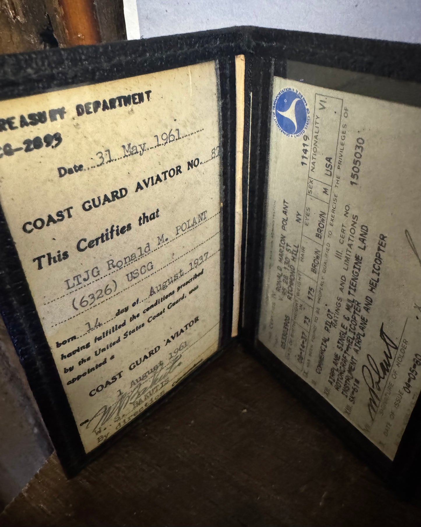 UNITED STATES COAST GUARD

REAR ADMIRAL RONALD M. POLANT

NAMED AVIATION & COMMAND GROUPING