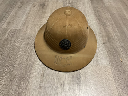 U.S. Military Tropical Sun Helmet w/ Great Seal Badge