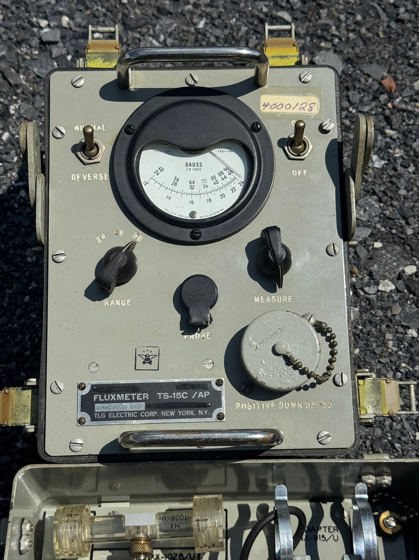 U.S. Army Signal Corps TS-15C/AP Fluxmeter Complete Magnetic Test Set with Accessories