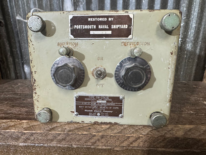 WWII U.S. Navy Radar Control Unit
