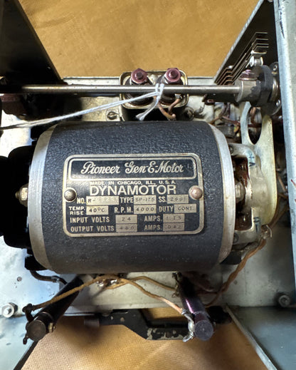 WWII Aircraft Radio Dynamotor Power Supply Assembly