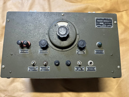 WWII U.S. Army Signal Corps BC-771 Frequency Meter