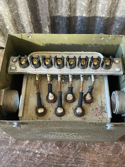 WWII U.S. Navy Condenser Box Type A – Kellogg Switchboard & Supply Co. – Aircraft Radar Component