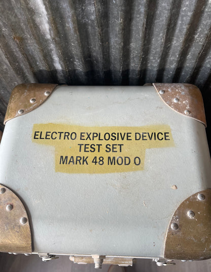 U.S. Navy Electro Explosive Device Test Set Mark 48 Mod 0 (1963) – Complete with Test Cables – Untested