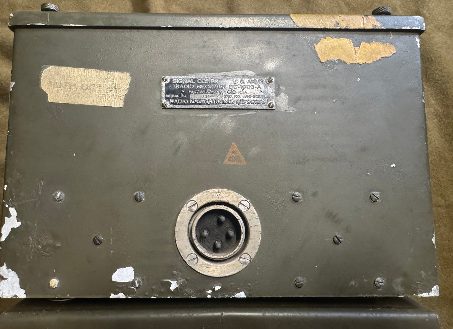 WWII U.S. Signal Corps BC-1003-A Radar Receiver – Direction Finding Unit (SCR-517)