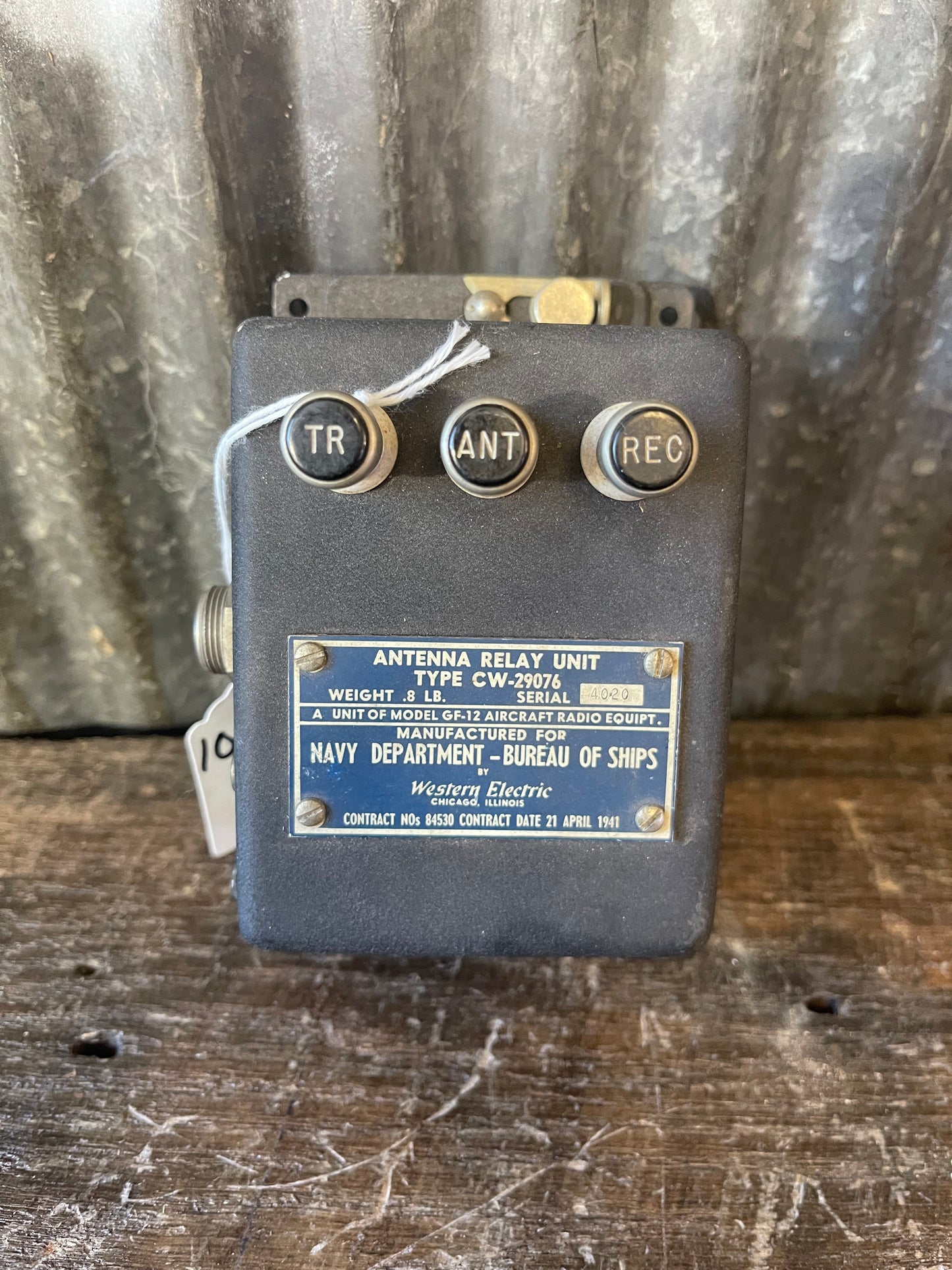 WWII U.S. Navy Antenna Relay Unit Type CW-29076 – Western Electric – Aircraft Radio Equipment