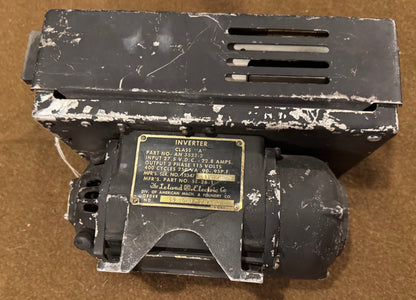 WWII Aircraft Inverter AN 3532-2 — Leland Electric 27.5V DC to 115V AC 3-Phase