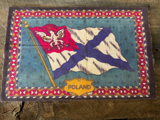 WWI Tobacco Felt Flag (approx 9x6)