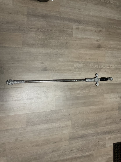 Vintage Knights of Columbus Ceremonial Sword w/ Metal Scabbard