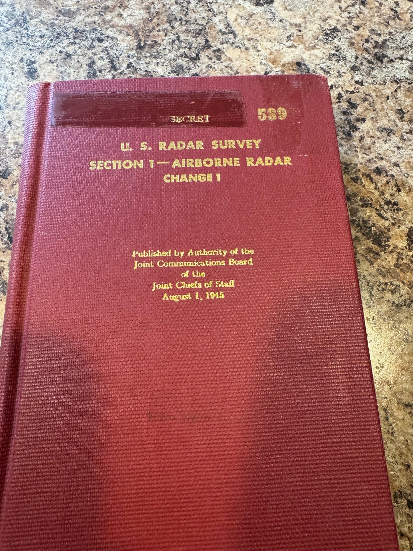 WWII U.S. Radar Survey – Airborne Radar – “SECRET” – 1945