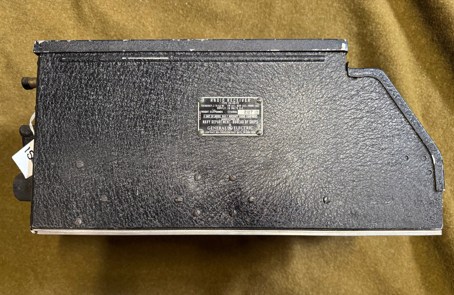 WWII U.S. Navy Radio Receiver CG-46115 (RAX-1) – General Electric