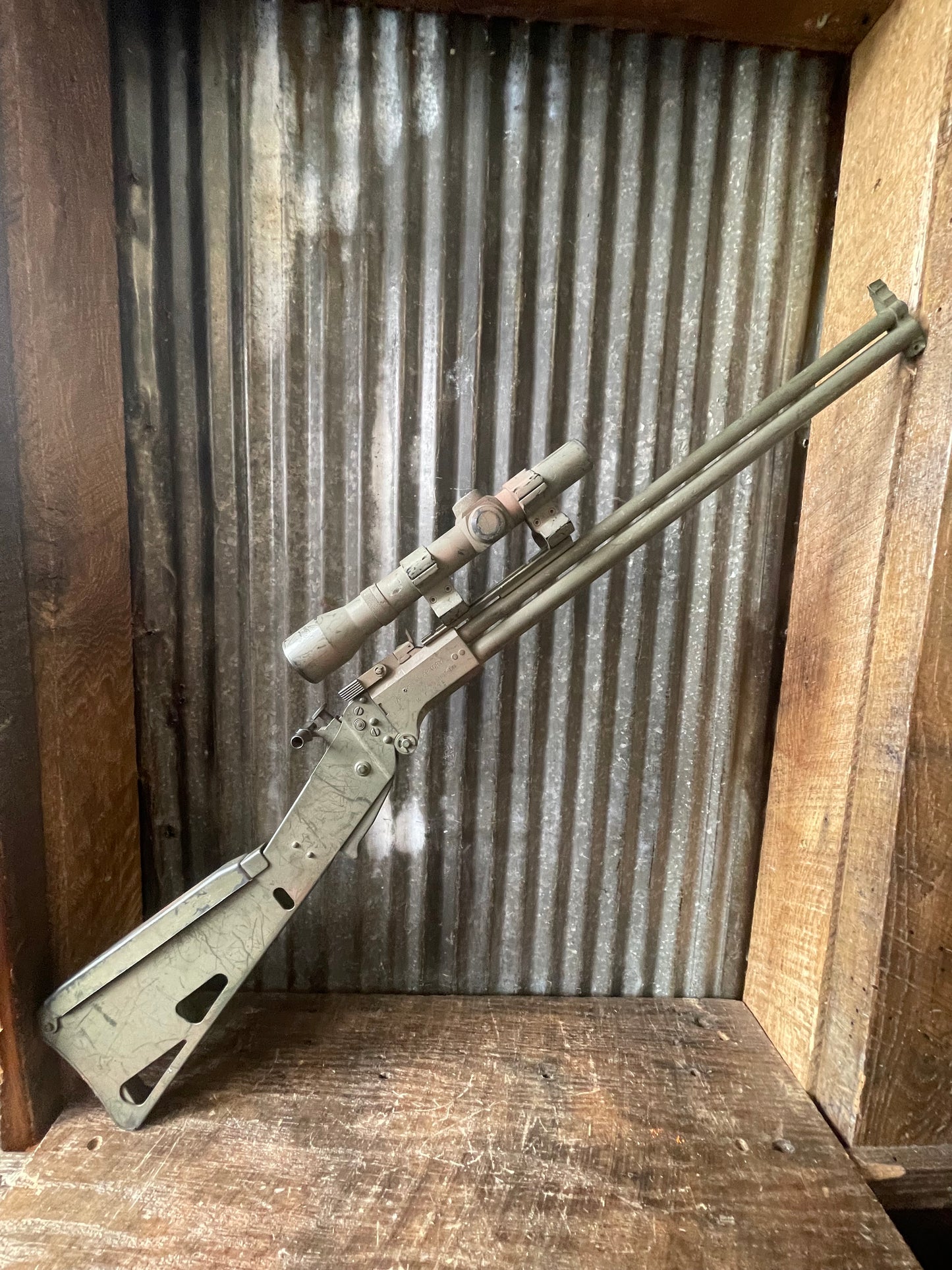 Springfield Armory M6 Scout Survival Rifle – .22 Magnum / .410 Bore – Camo Finish – Weaver K15 Scope