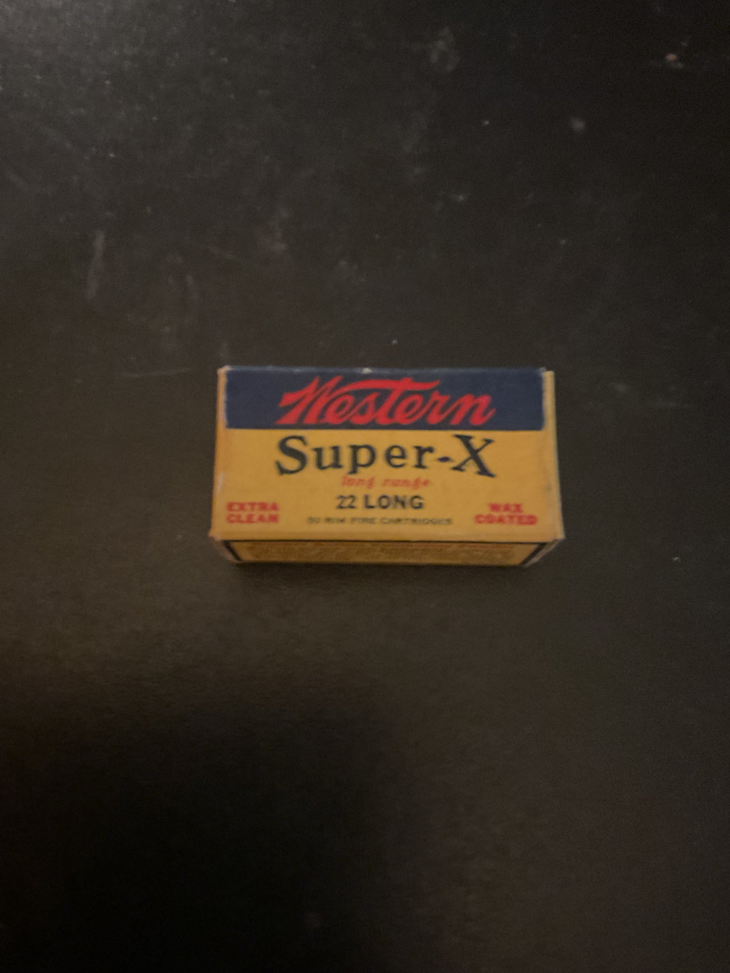 Vintage Western Super-X .22 Long Rimfire Cartridges — Full Box of 50