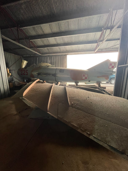 Complete Polish Lim-5 (MiG-17F Variant) Fighter Jet Project - All Parts Present, Wings Removed - Trades Preferred!