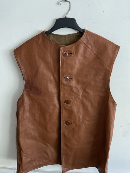 WWII British Jerkin Leather Vest