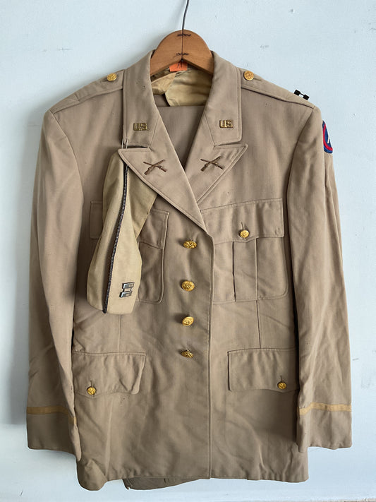 Korean War Era U.S. Army First Army Service Dress Jacket and Trousers – Infantry Captain