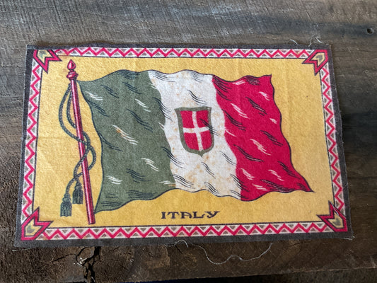 WWI Tobacco Felt Flag (approx 9x6)