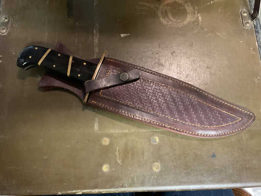 Handmade Damascus Bowie Full Tang