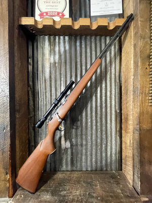 Marlin Model 81 Tube-Fed Bolt Action .22 LR Rifle with Weaver Scope