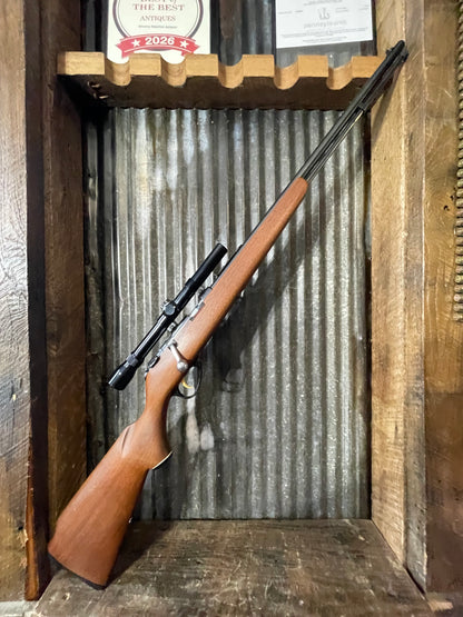 Marlin Model 81 Tube-Fed Bolt Action .22 LR Rifle with Weaver Scope