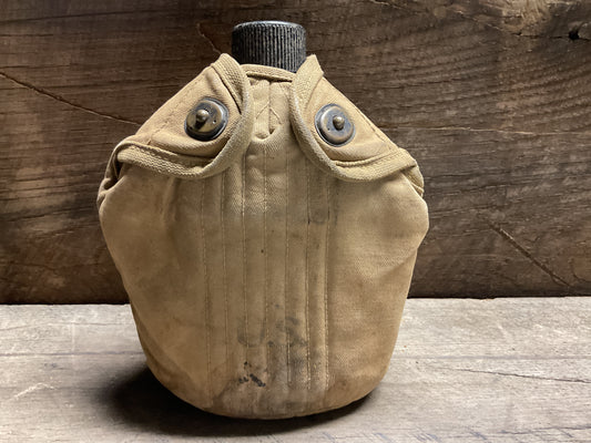 WWI Aluminum Canteen with Cover