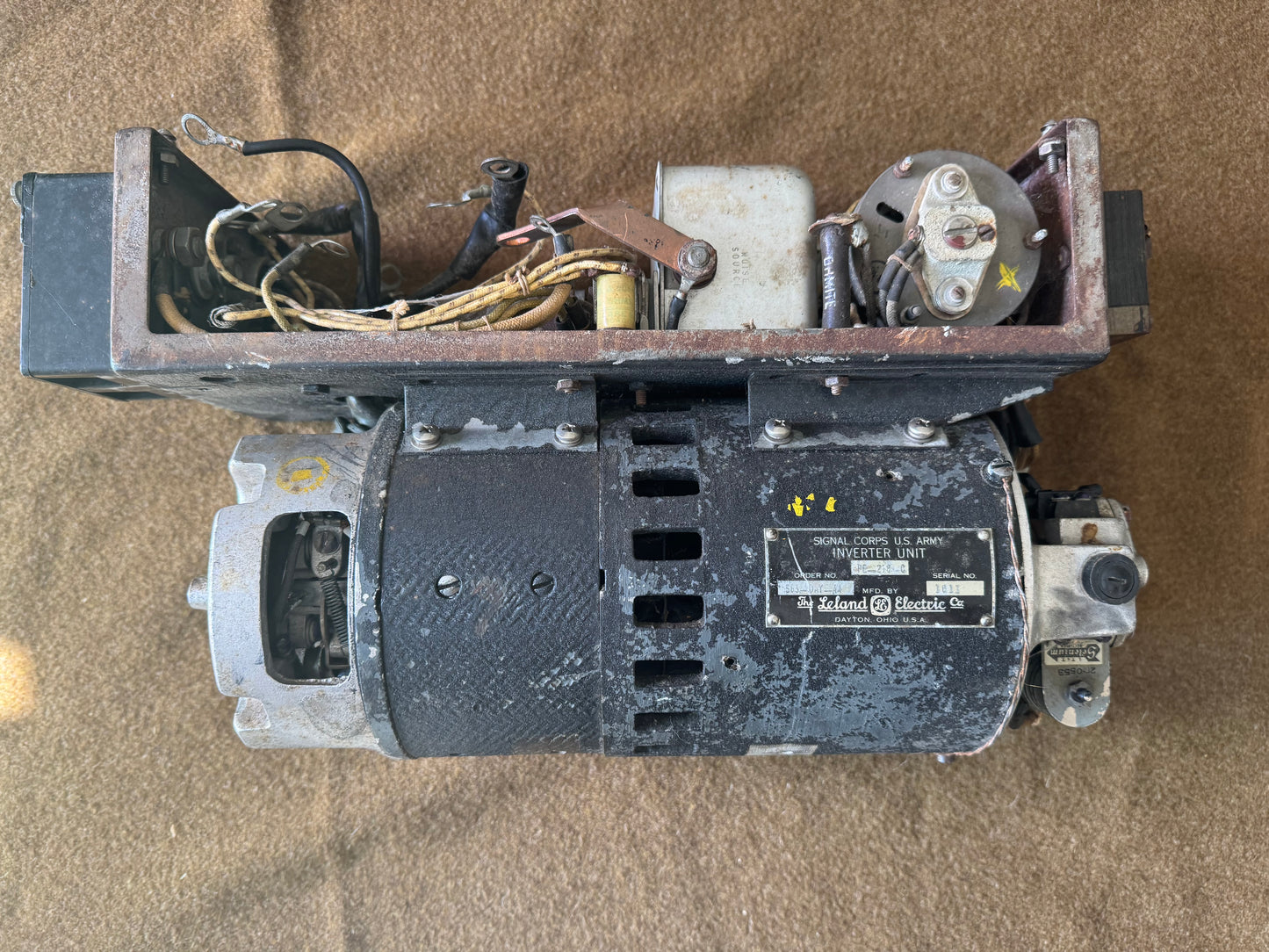 Signal Corps U.S. Army Inverter Unit by The Deland Electric Co. WWII Military Aircraft Power Supply