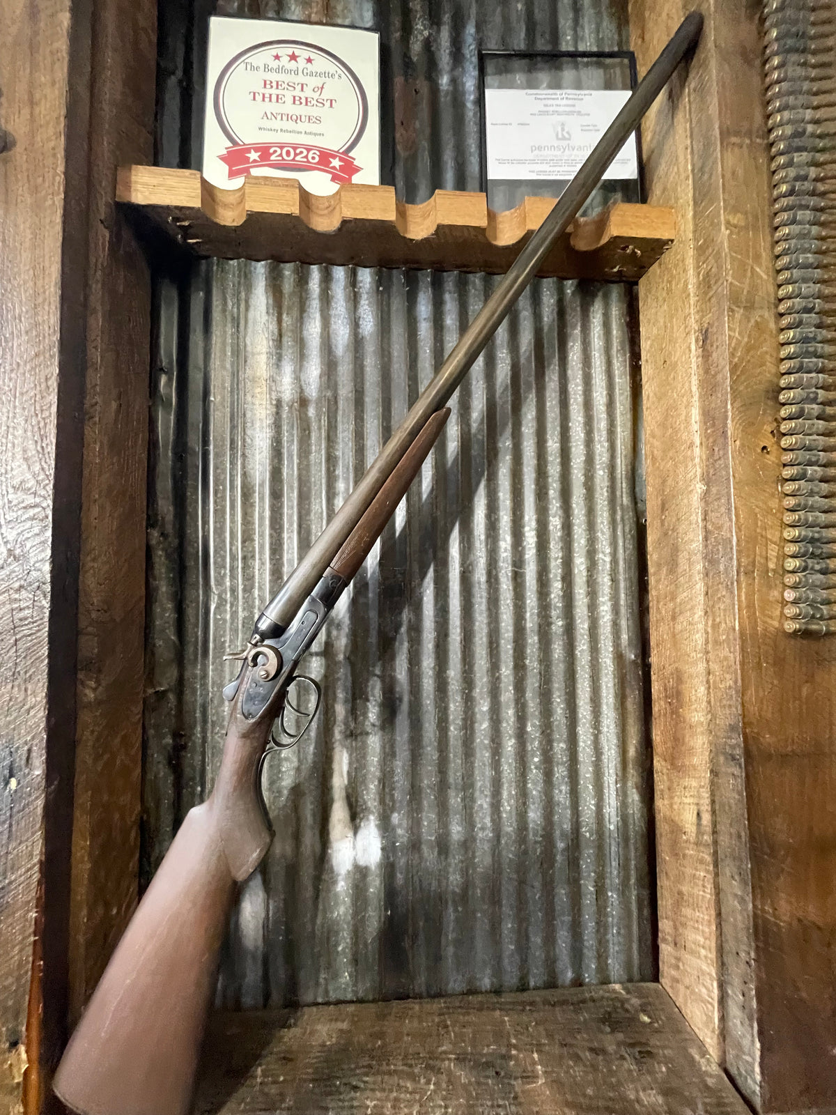Sterling Side-by-Side 12 Gauge External Hammer Shotgun – Double Trigger