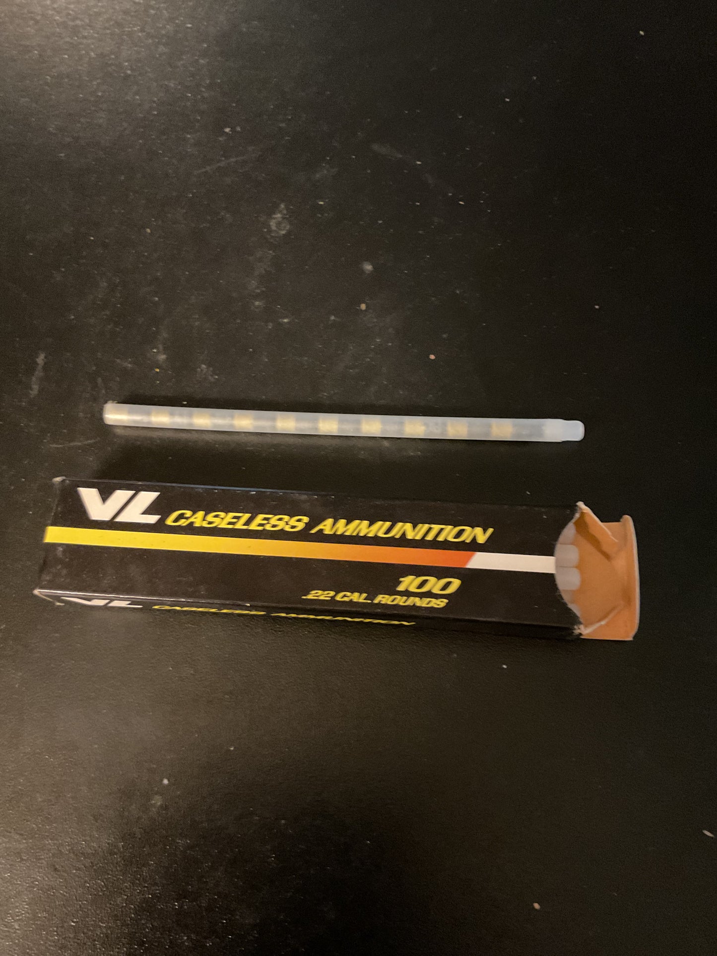Vintage V/L Caseless Ammunition .22 Caliber Rounds — Full box