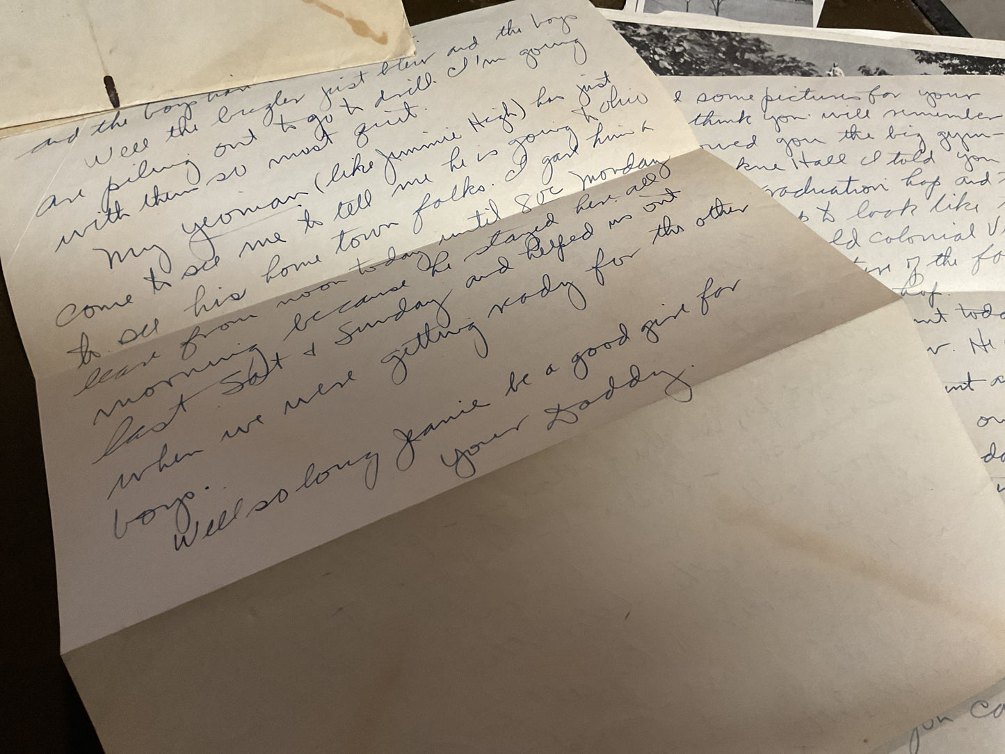 WWII Letters Home from Same author (Daddy) to daughter (Jean)