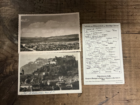 Original Austrian Alpine Tourist & Scenic Collection- Lot of 3 Postcards