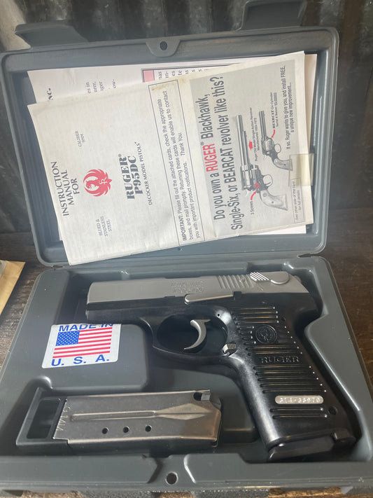 Ruger P95DC Semi-Automatic Pistol – 9mm – Box, Paperwork & 2 Magazines – Excellent Used Condition