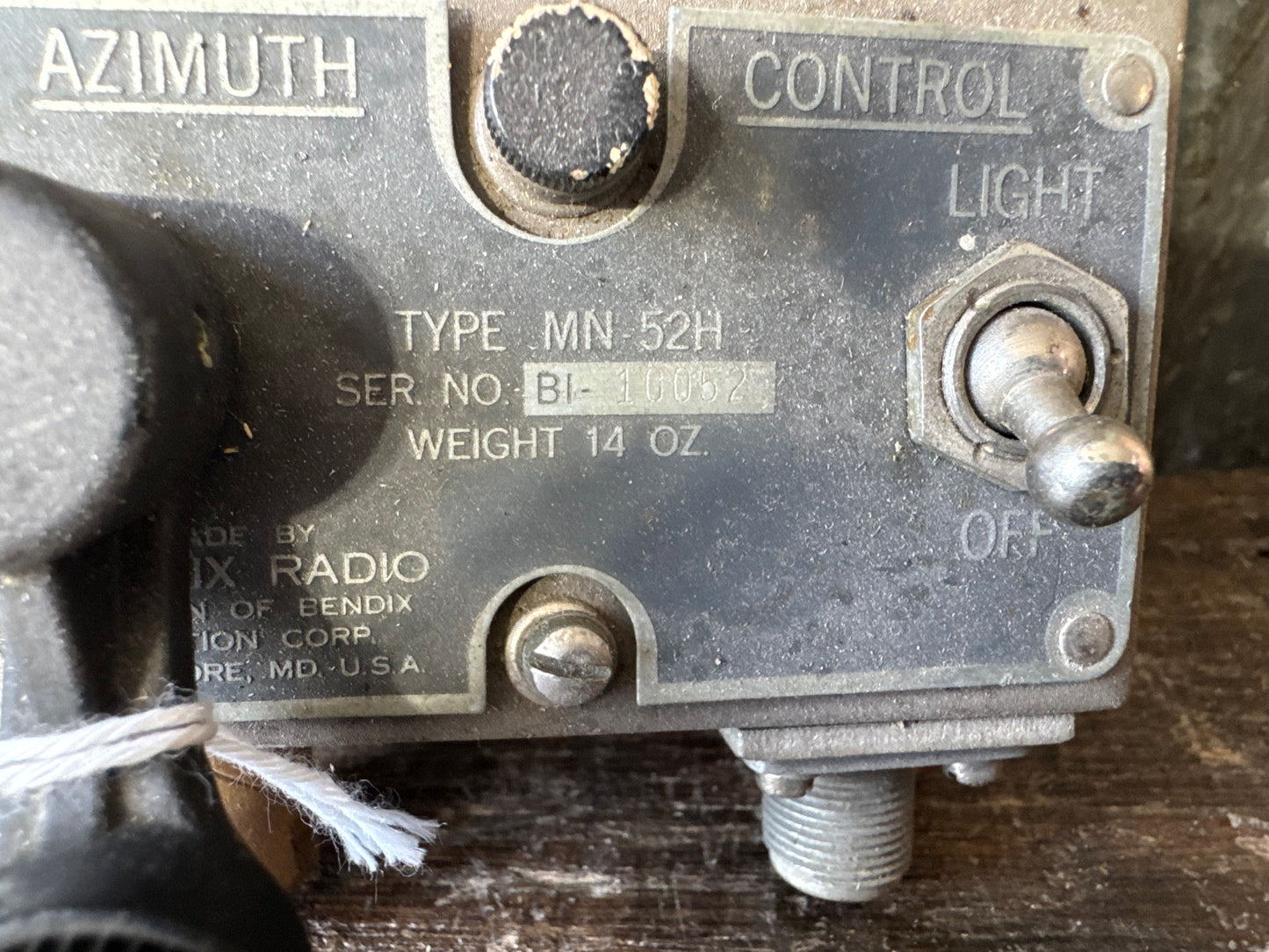 WWII Bendix Radio Type MN-52H Azimuth Control