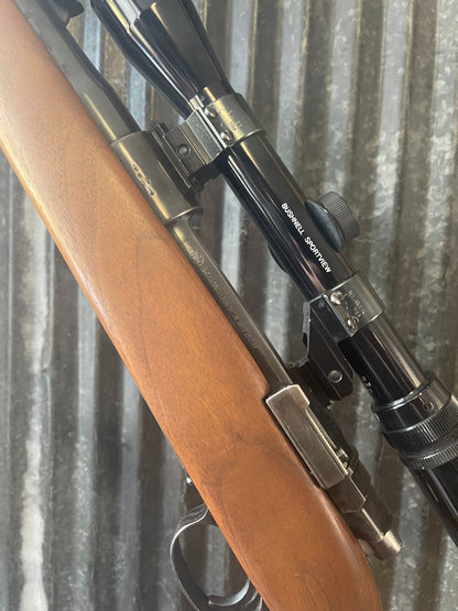 J.C. Higgins Model 50 Bolt-Action Rifle – .30-06 Springfield – FN Mauser Action – Bushnell Sportview Scope
