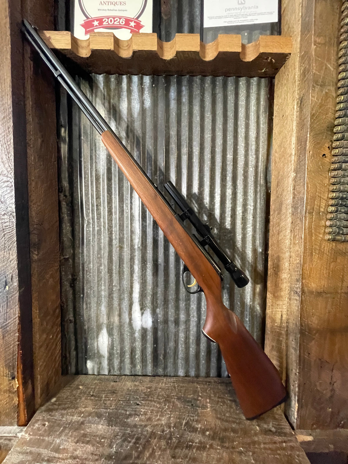 Marlin Model 81 Tube-Fed Bolt Action .22 LR Rifle with Weaver Scope