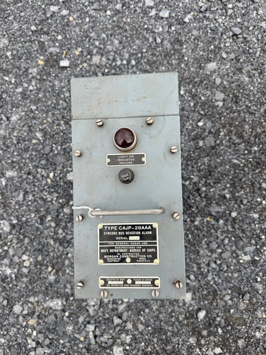 WWII-era U.S. Navy Type CAJP-28AAA Synchro Bus Deviation Alarm
